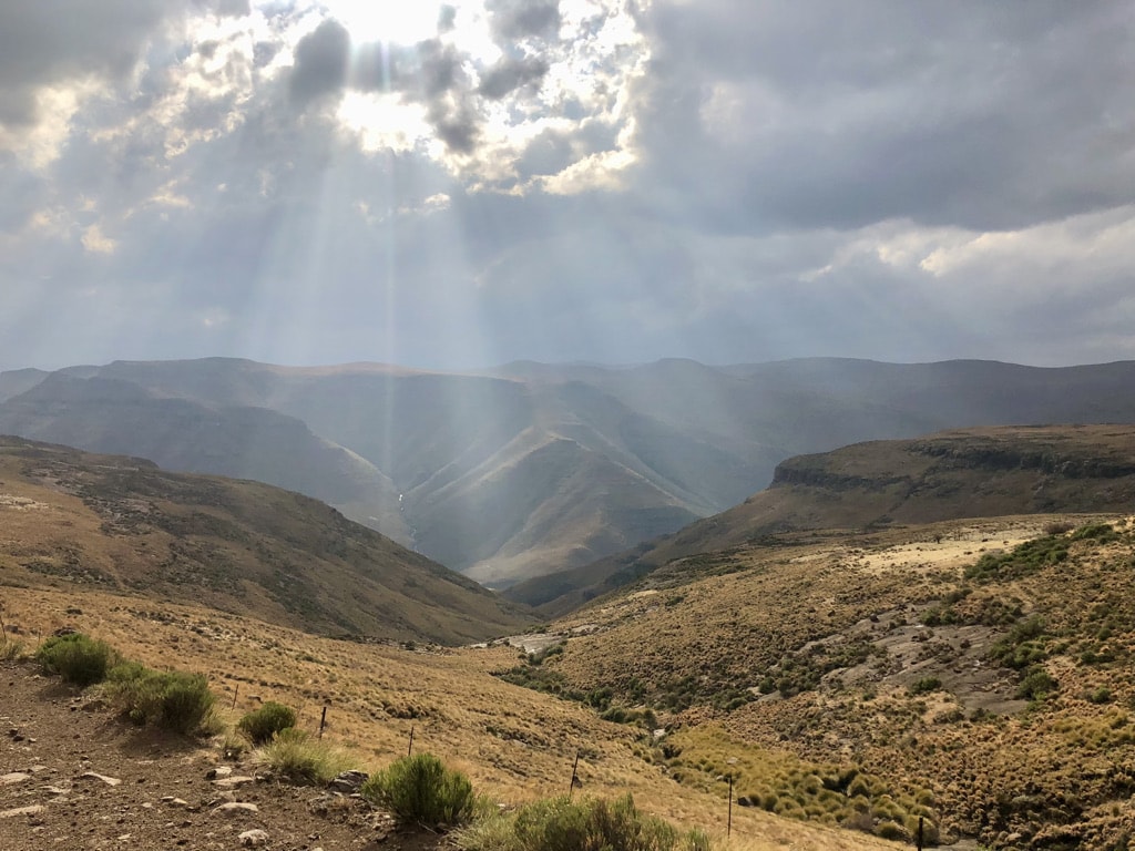 Naude's Peak view of the Drakensberg mountains