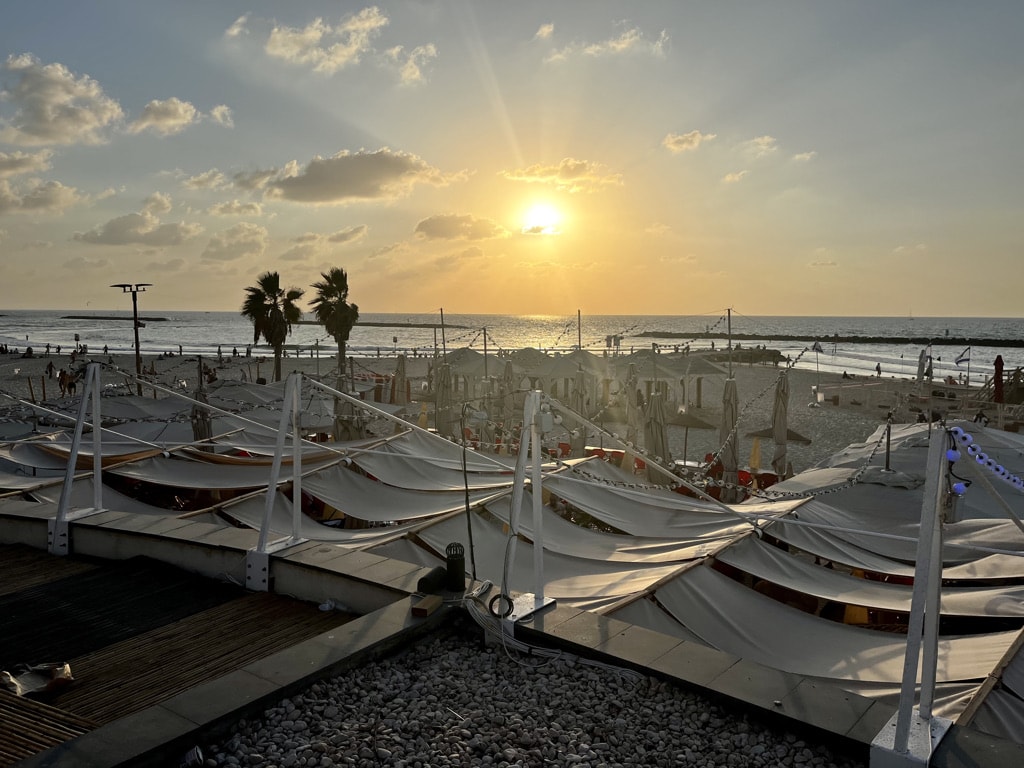 Sunset on the beach, Tel Aviv - Yafo