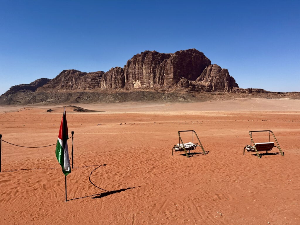 View from the Wadi Rum Beduin camp