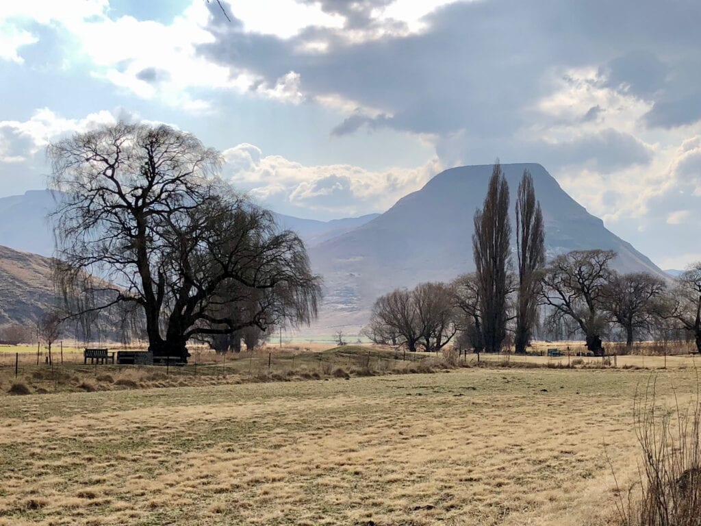 View of Drakensberg Mountains, Rhodes, South Africa