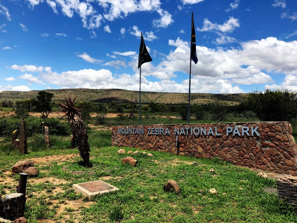 Entrance to Mountain Zebra National Park, South Africa