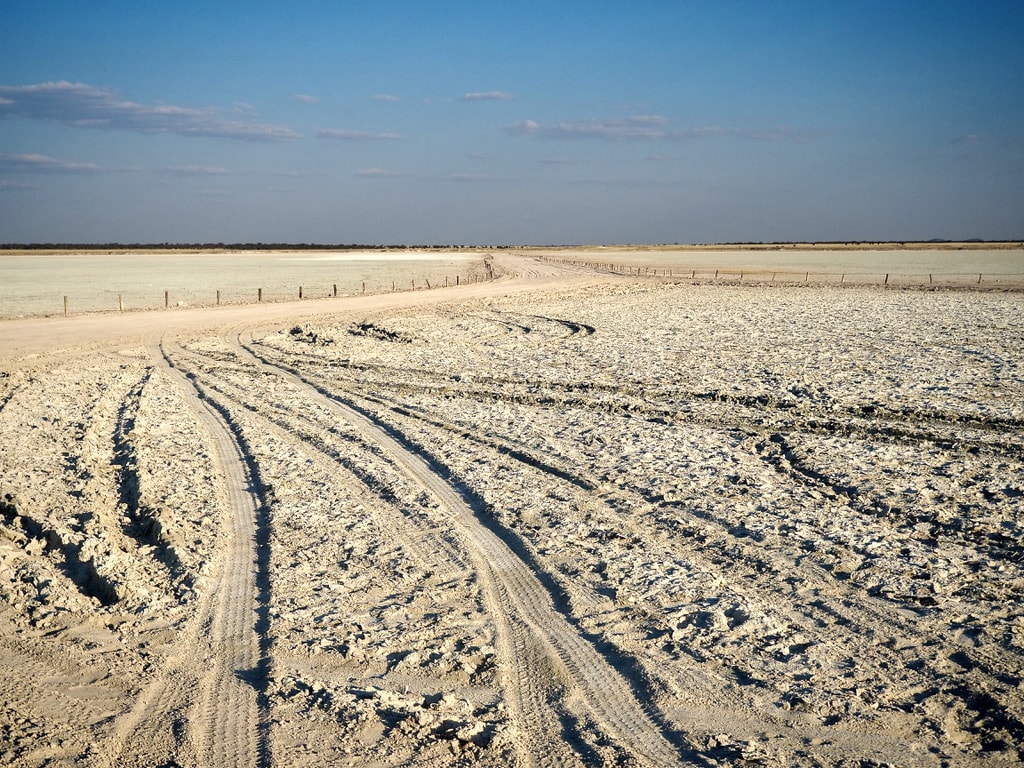 View of Etosha pan, Namibia