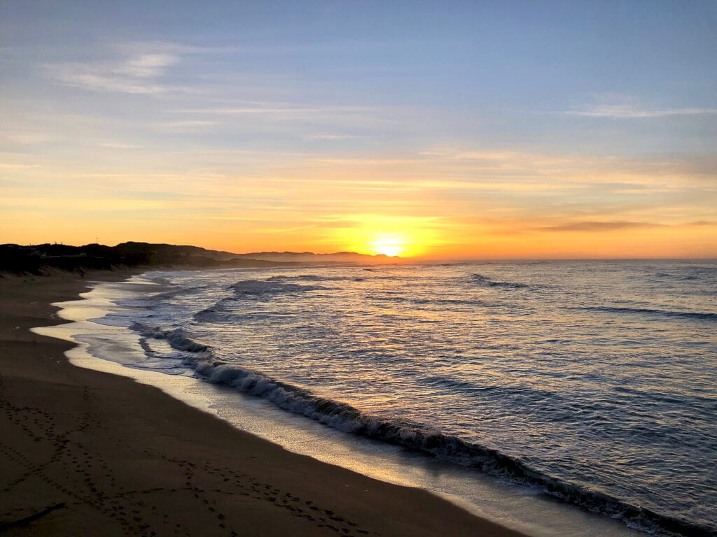 Sunrise at Kelly's beach in Port Alfred, South Africa