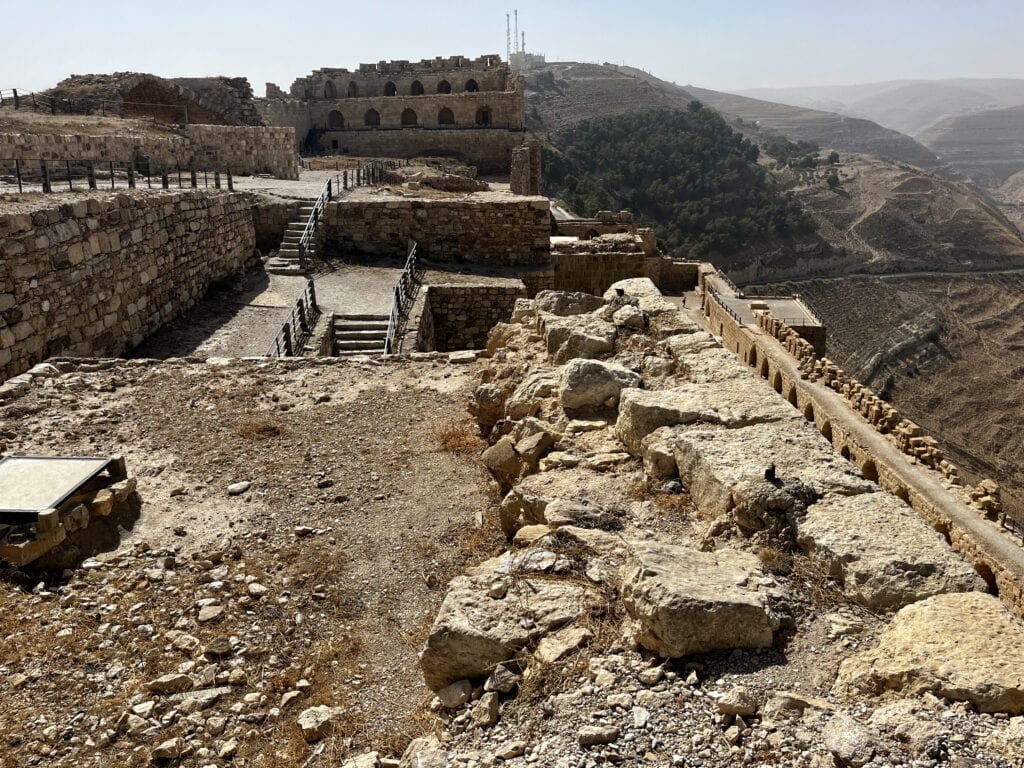 View of Kerak Castle ruins