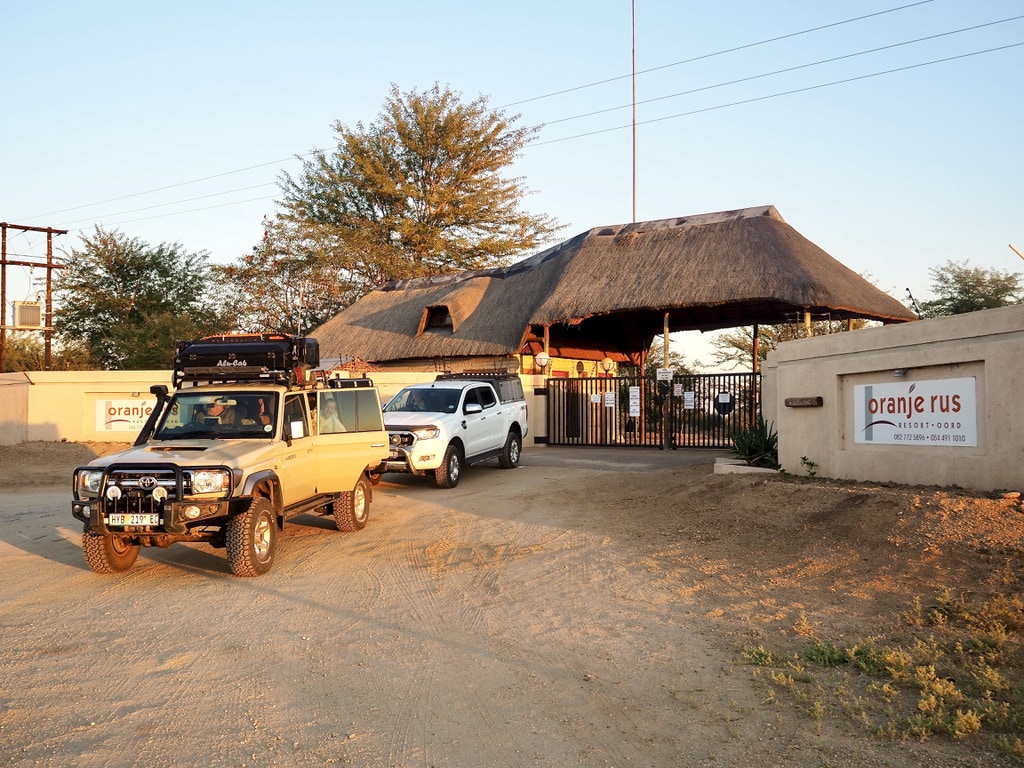 Entrance to Orange Rus resort, South Africa