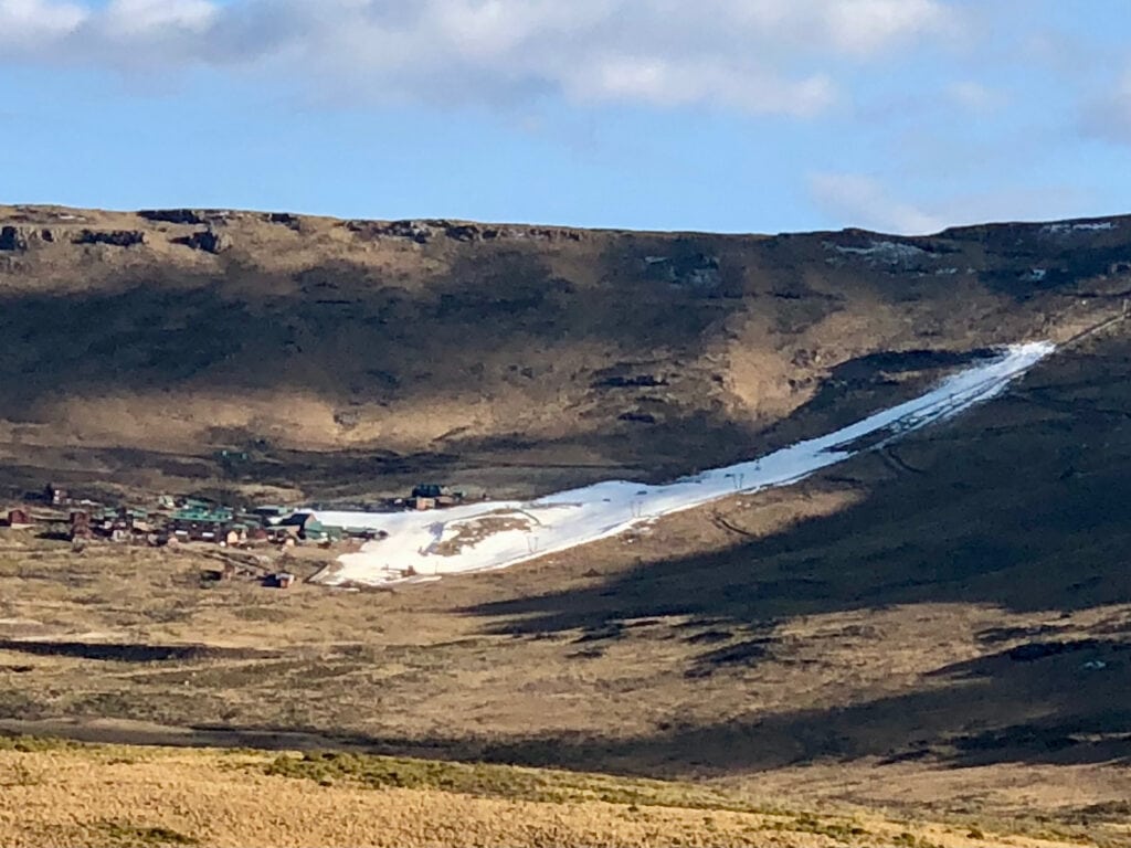 Slope in Tiffindell from the distance