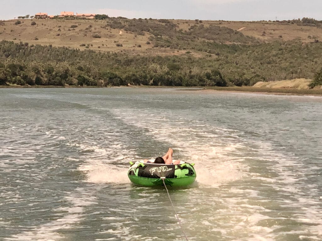 Tubing at the Kowie river in South Africa, Port Alfred