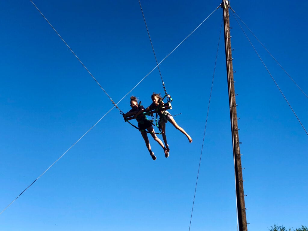 Giant swing, Adrenaline Addo. Adventure road trip in South Africa