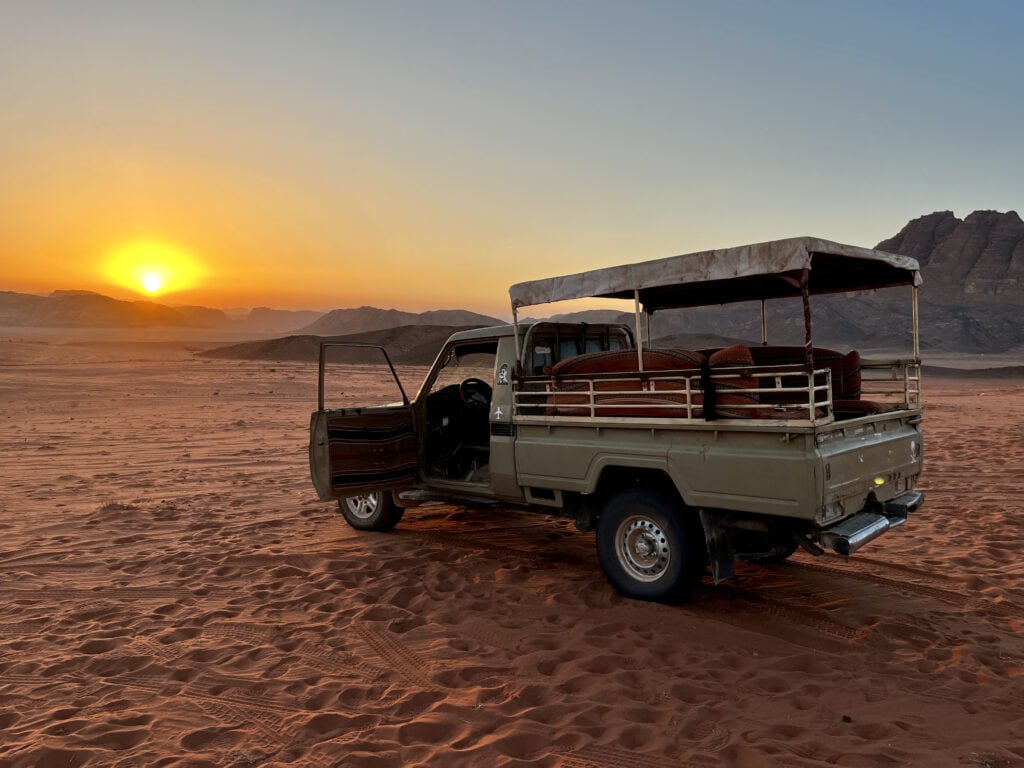 Sunset in Wadi Rum