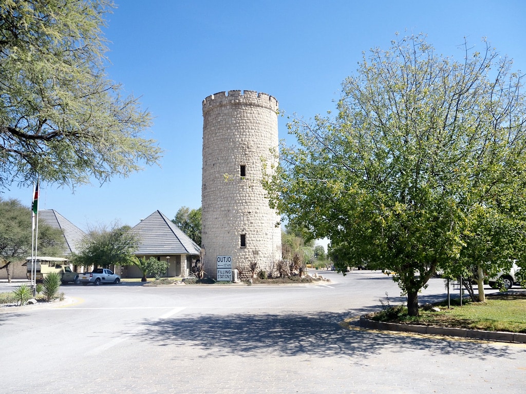 Okaukuejo view tower in Etosha