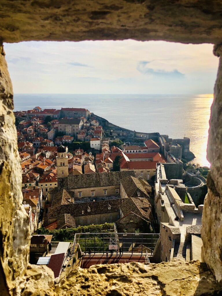 View of the Dubrovnik city in Croatia