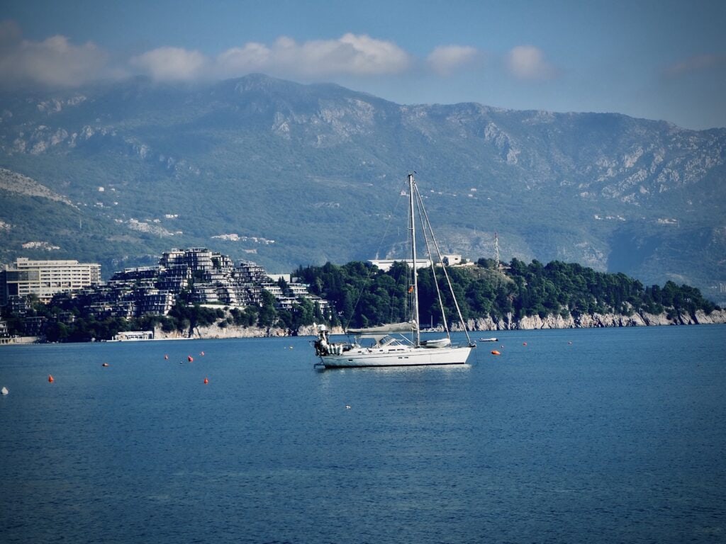 View of the Adriatic Sea and coastline