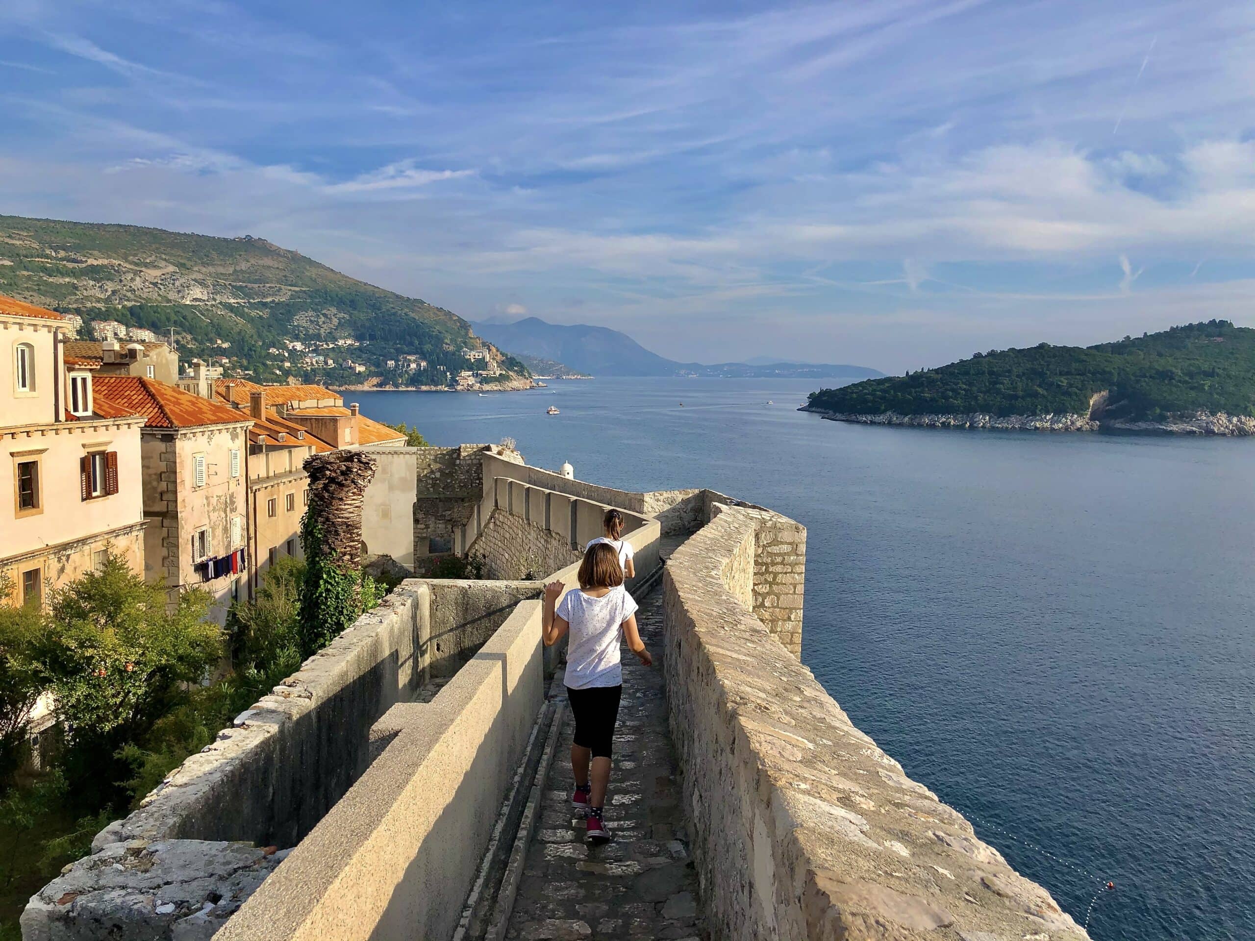 Walking on the City Walls in Dubrovnik