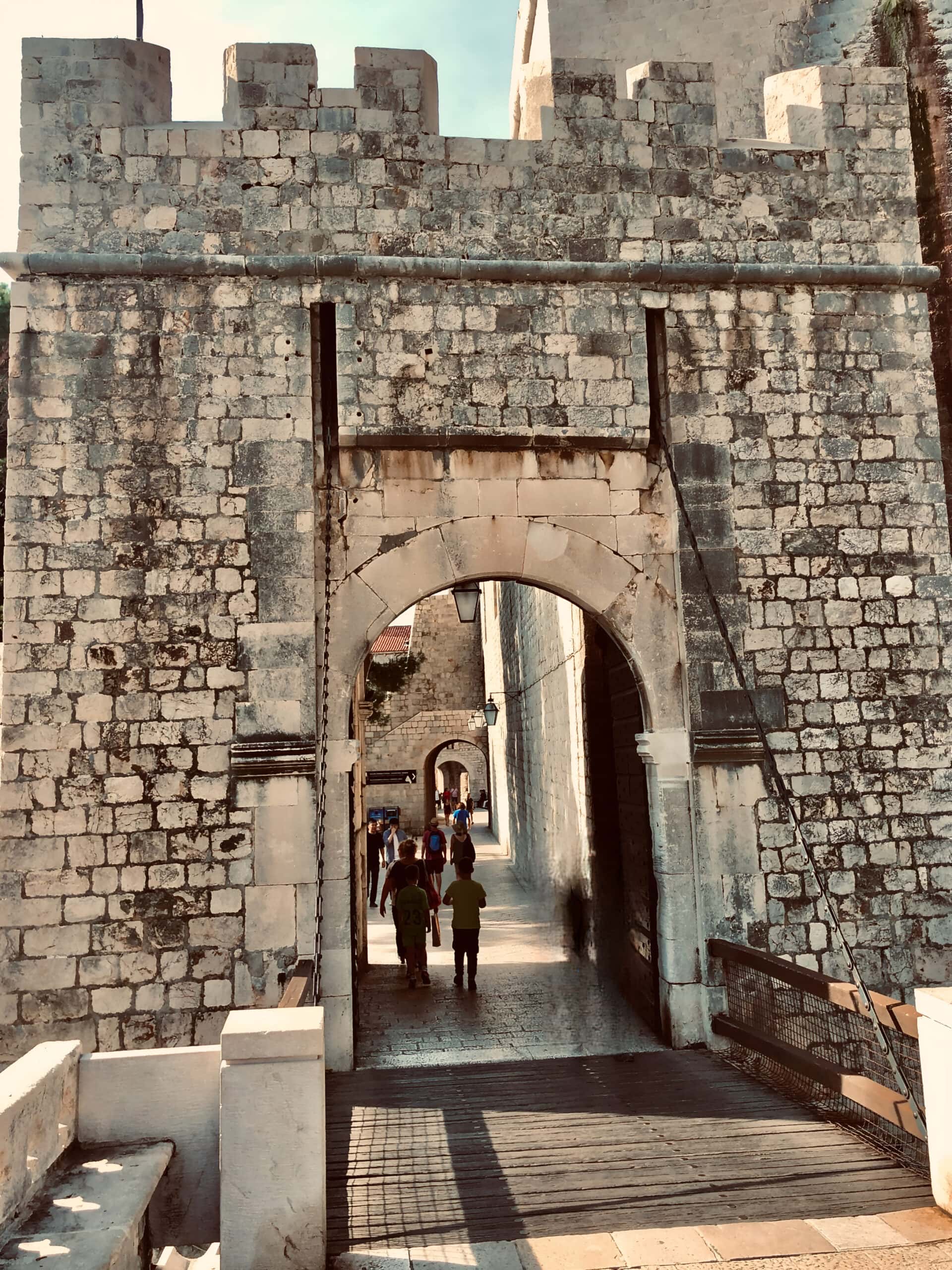 Pile Gate leading to the Old City in Dubrovnik, Croatia