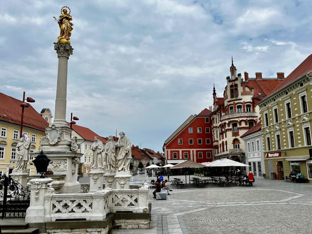 Glavni Trg, Main square in Maribor, Slovenia