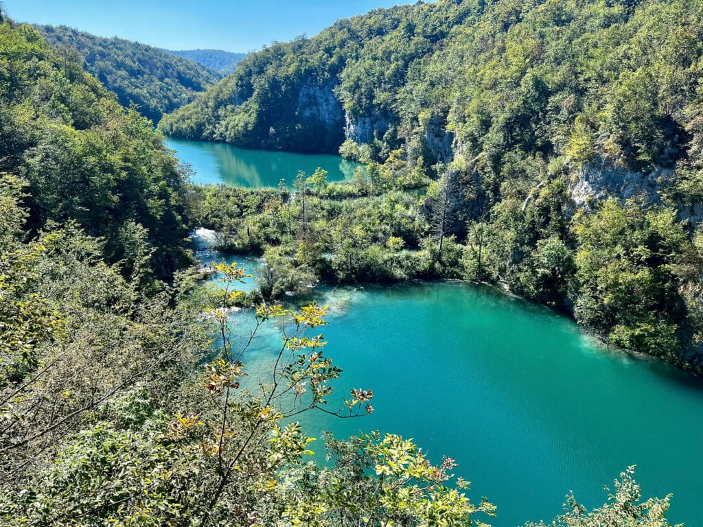 View of lakes, Croatia, Plitvice Lakes