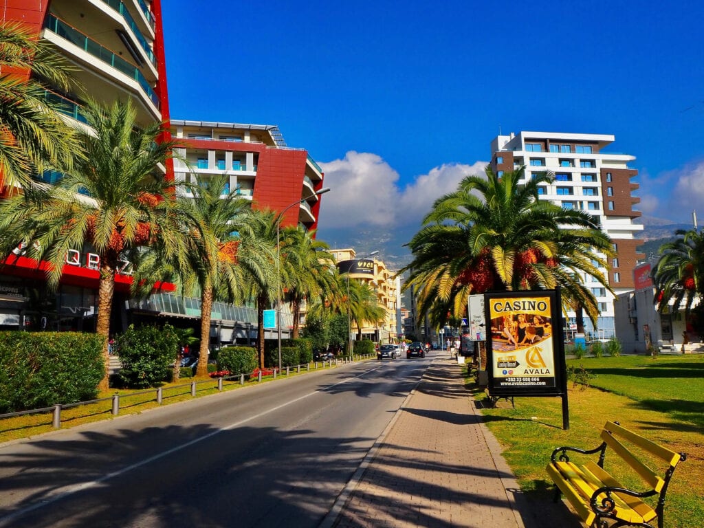 Street in Budva, MonteNegro