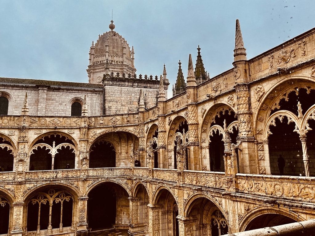 Inside Jerónimos Monastery in Lisbon