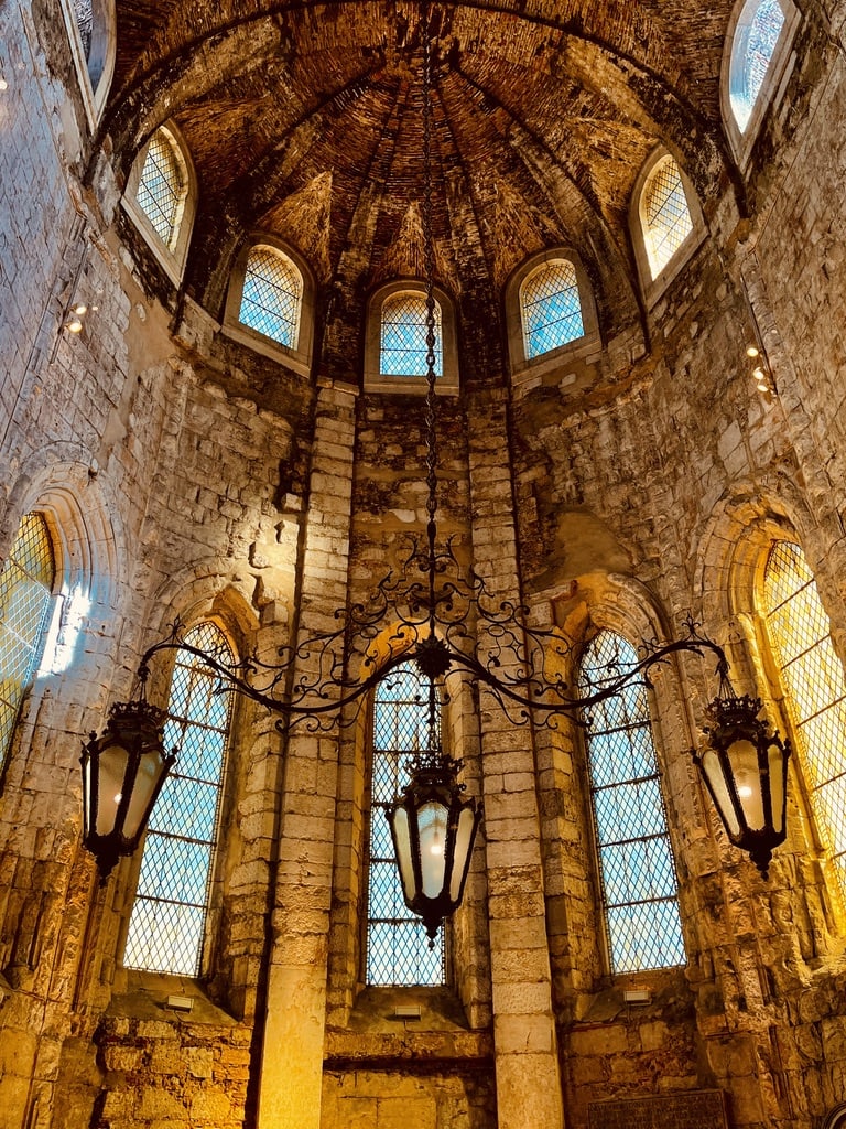 Inside Carmo Convent, Portugal road trip