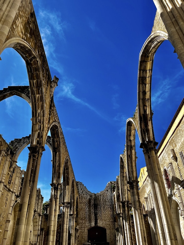 Ruin part of the Carmo Convent in Lisbon