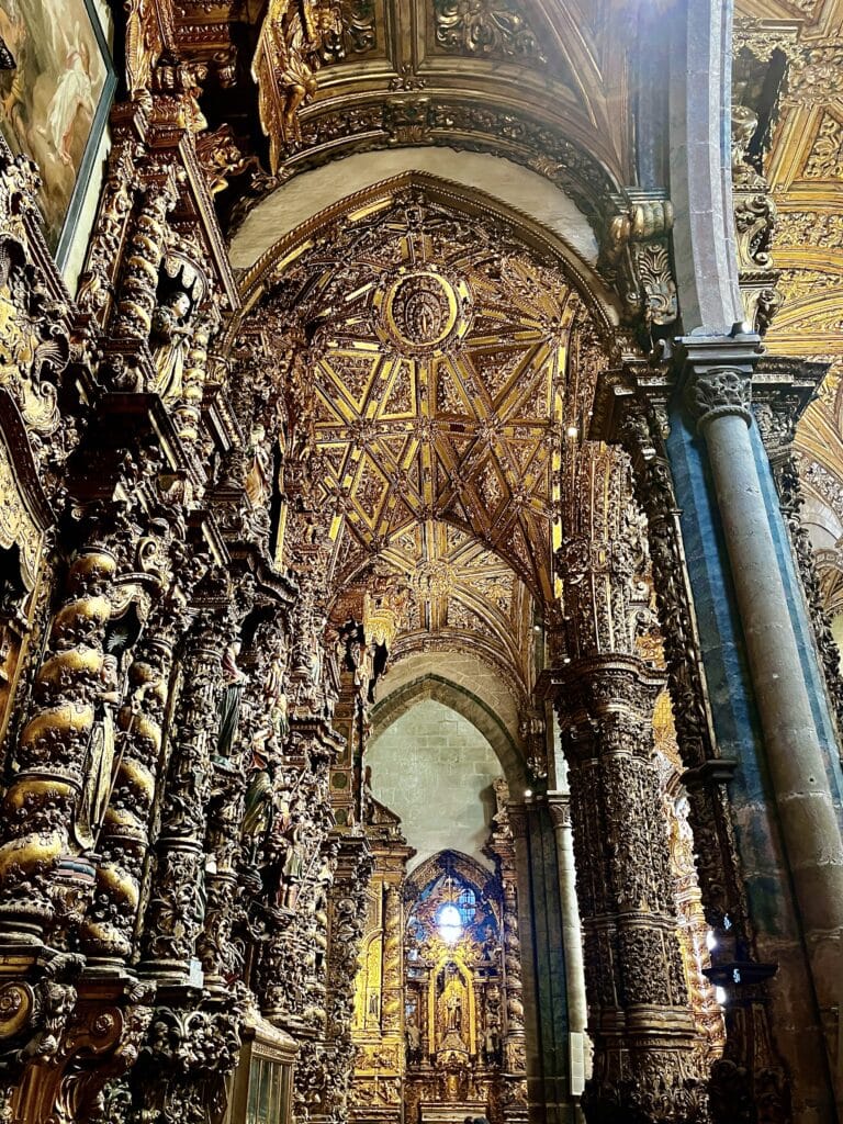 Inside the church of São Francisco in Porto