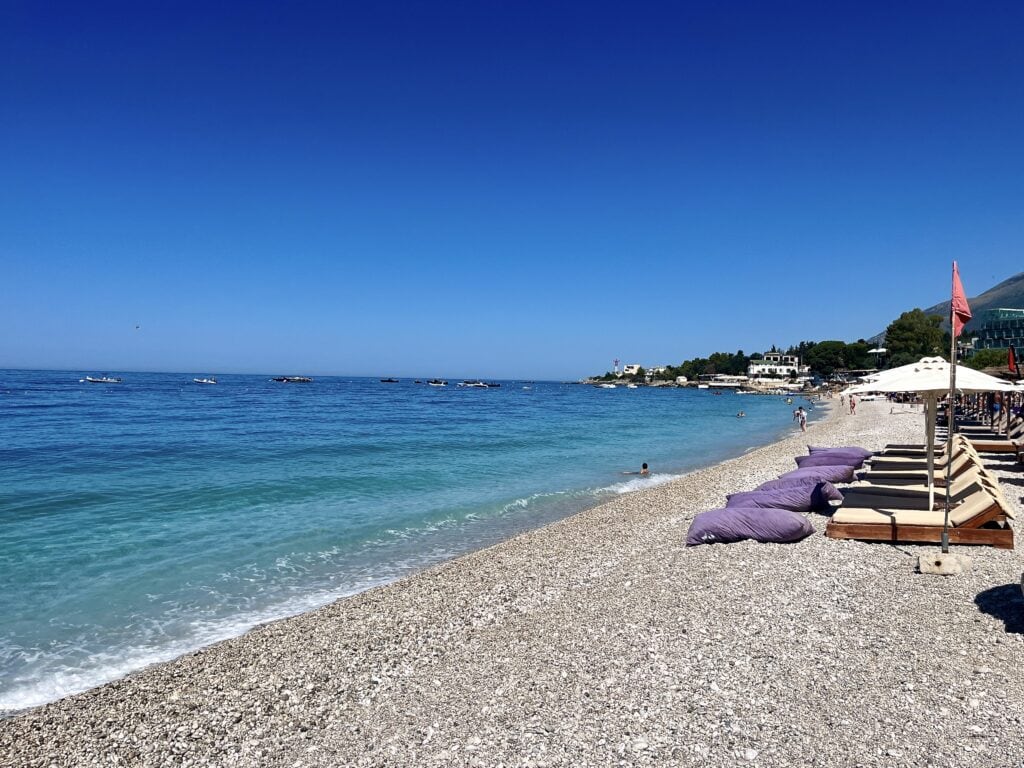 Dhermi beach in Albania