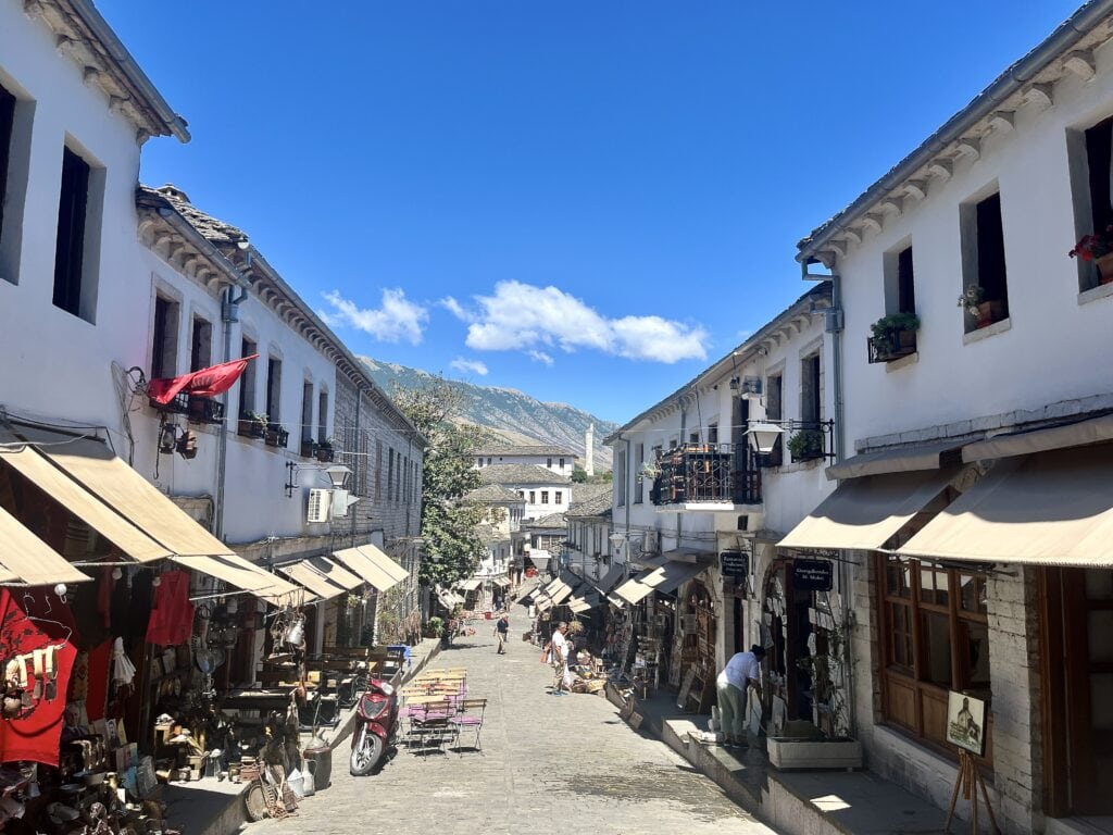 Old Bazaar in Gjirokaster, Albania