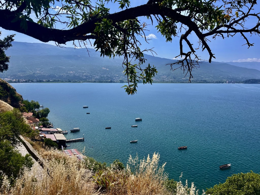 View of the Lake Ohrid, N. Macedonia