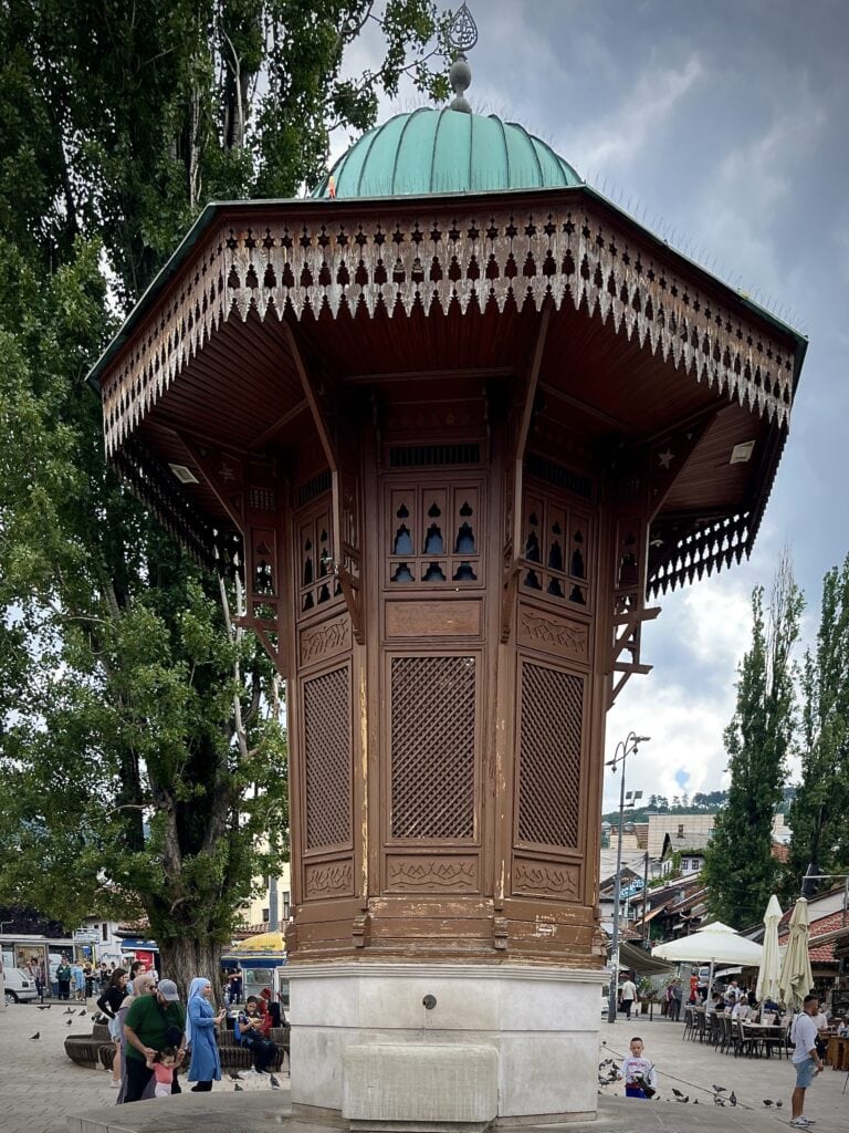 Sebilj, water fountain in Sarajevo