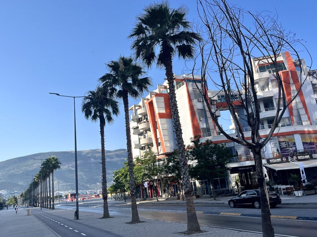 Vlorë beachfront in Albania