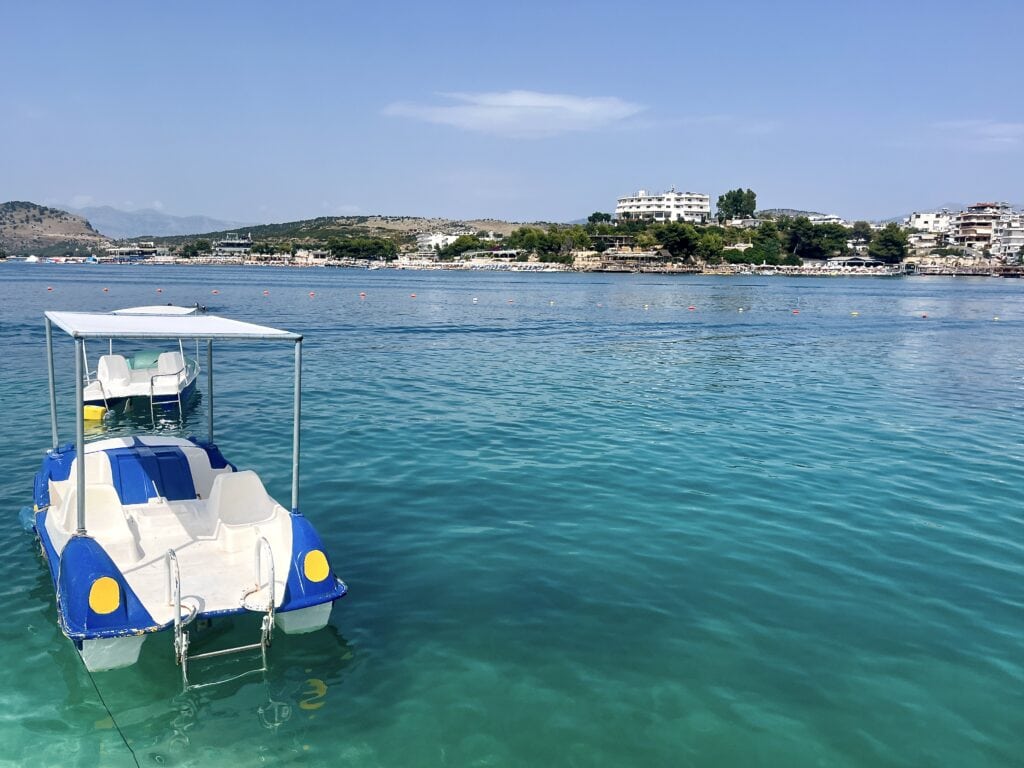 View of the sea in Ksamil