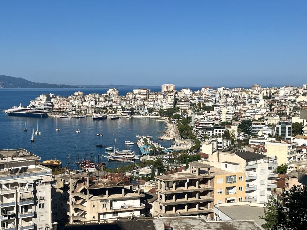 View of Saranda, Albania