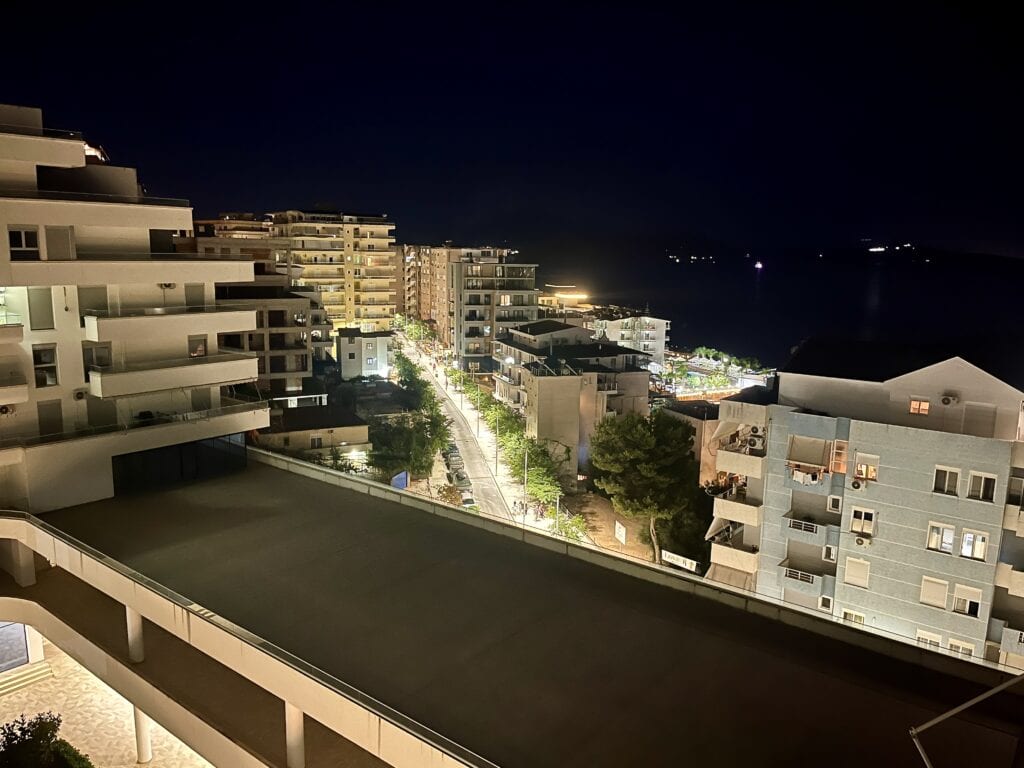 View of Saranda at night