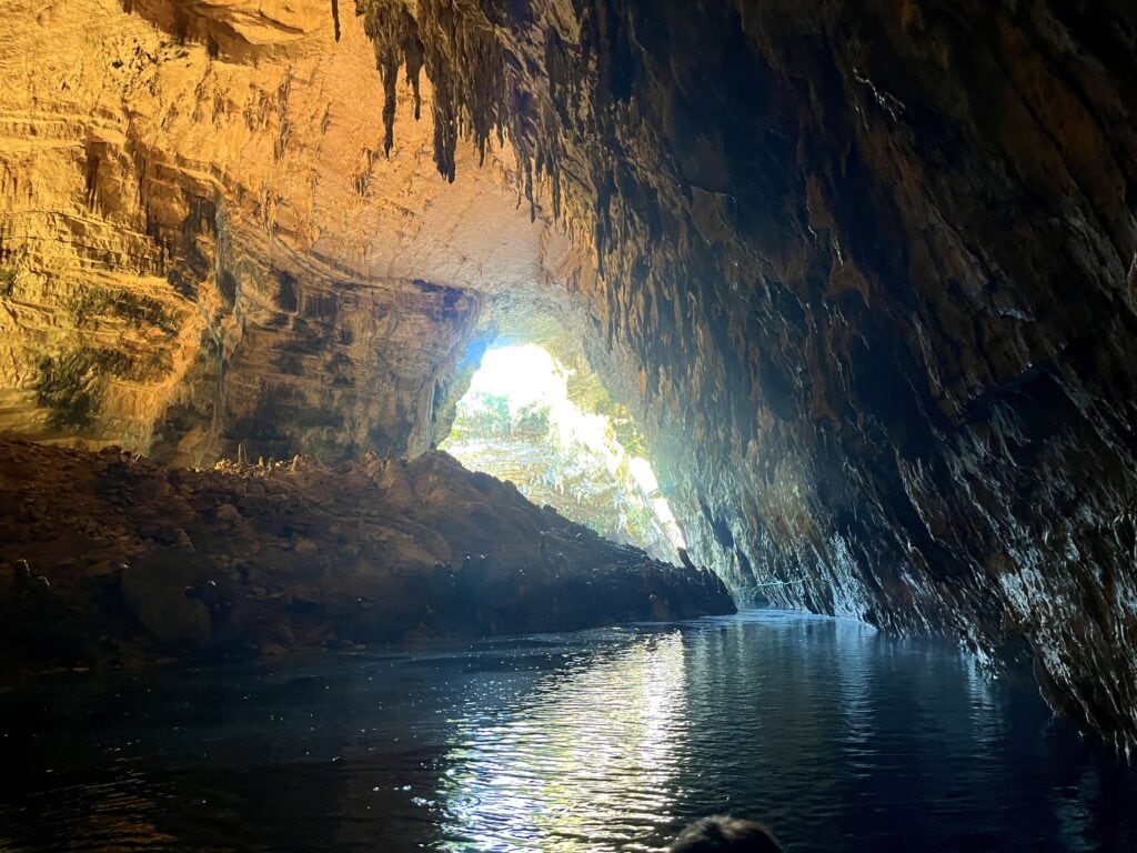 Mellisani Cave, inside the cave