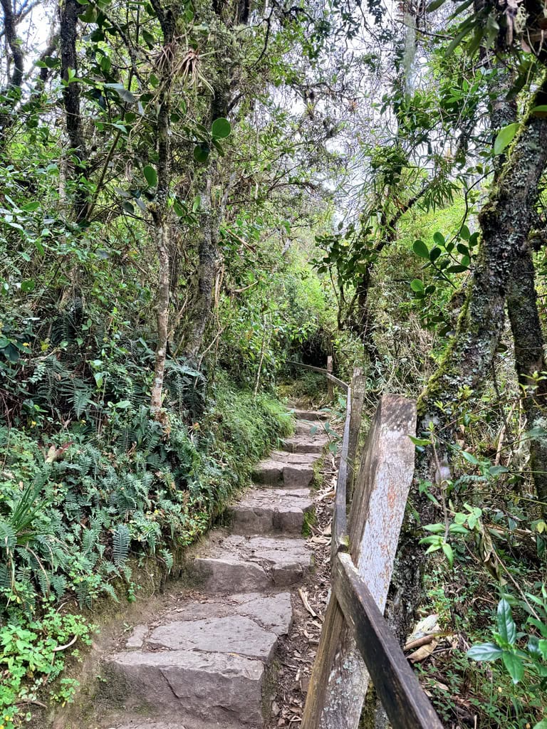 Climb to the Guatavita lake, Colombia
