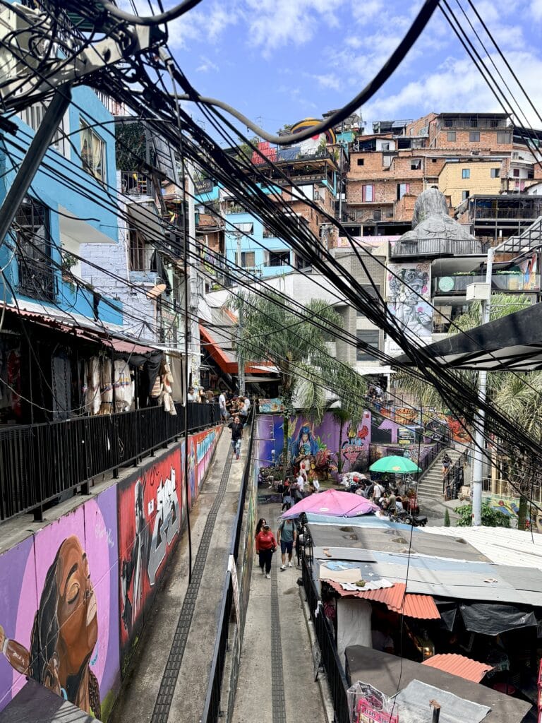 View of Communa 13 in Medellín, Columbia